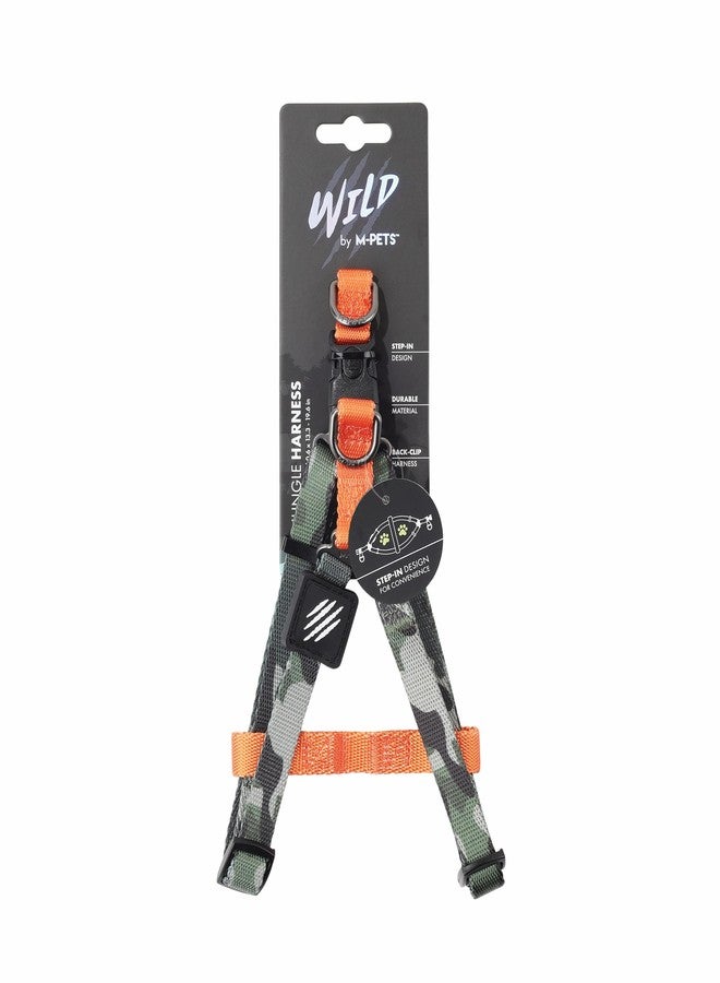 M-PETS Wild Jungle Harness for Small Dogs, Adjustable, Comfortable & Durable Harness with Lockable Buckle & Back Clip, Easy to Clean, For Walking, Training & Outdoor Activities, Small - Image 2
